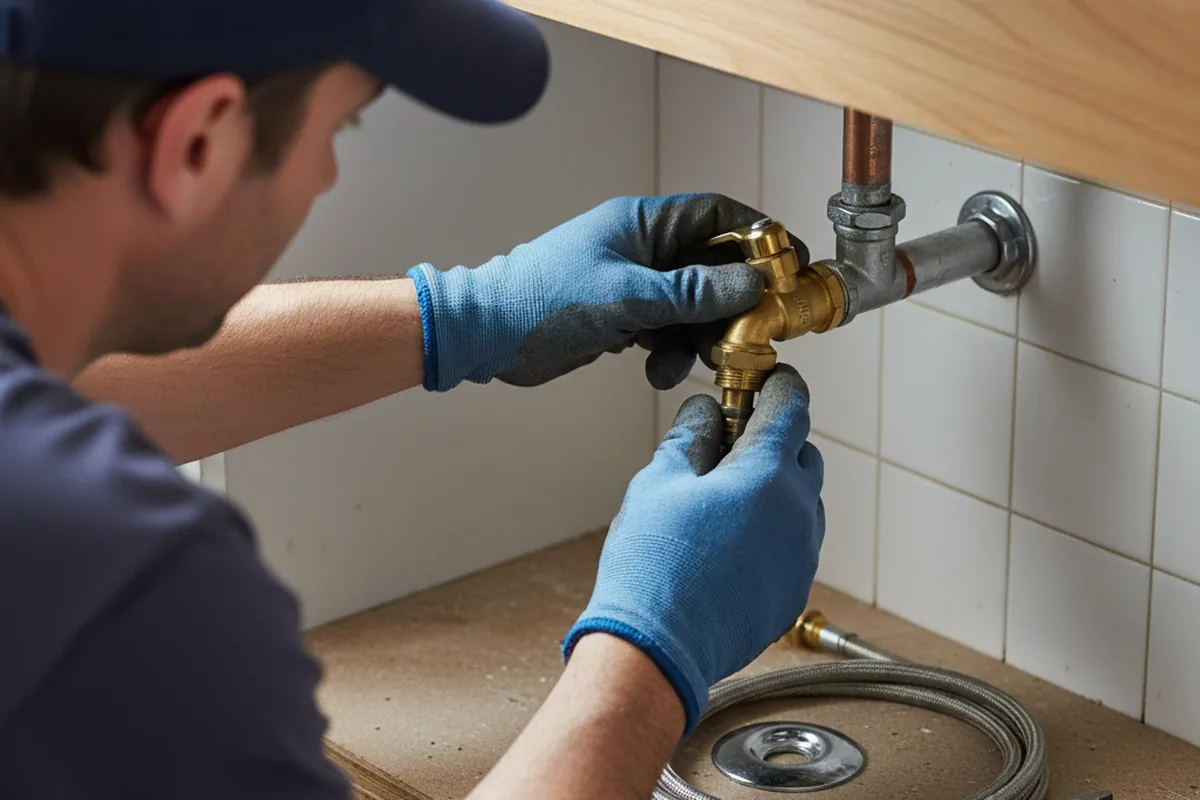 Shutoff valve and fitting work during Emergency Plumbing in Greensboro